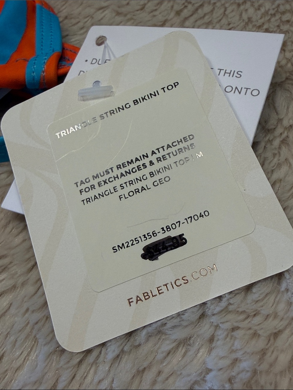 FABLETICS Triangle String Bikini Top - Picture 9 of 11